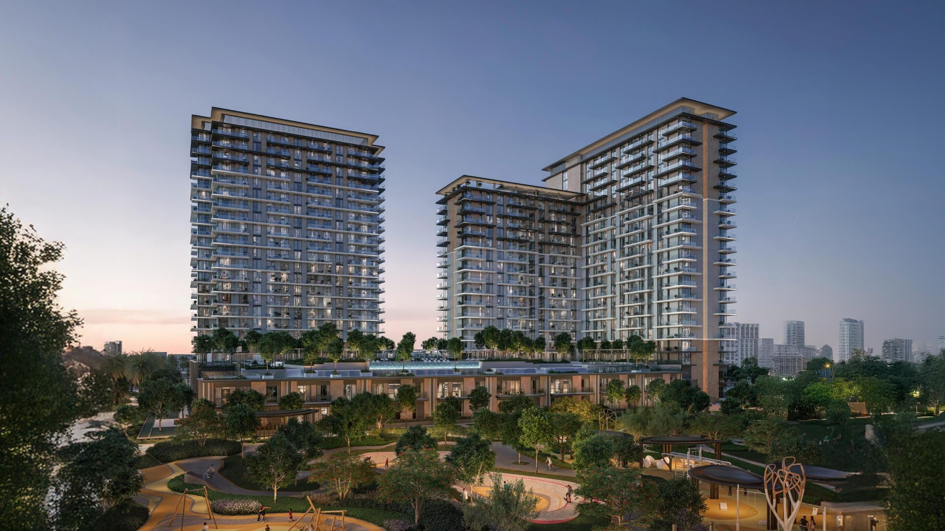 Developer rendering of an off-plan residential project in Dubai