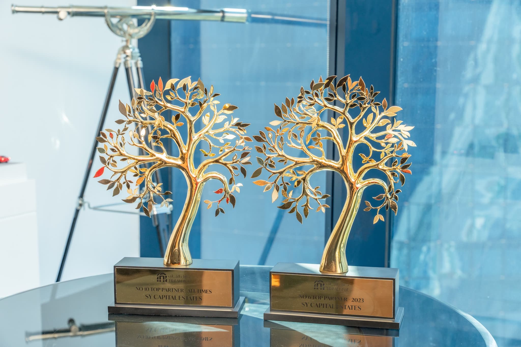 Tilal Al Ghaf Top Partner trophies awarded to SY Capital Estates