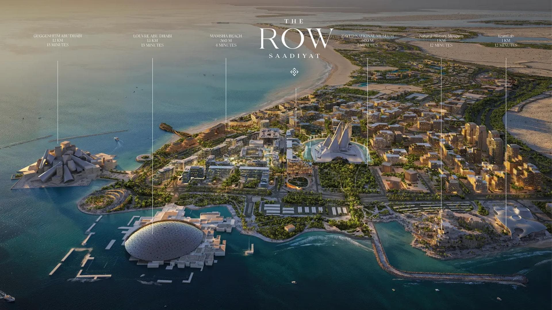 The Row Saadiyat at Saadiyat Island Abu Dhabi by Aldar