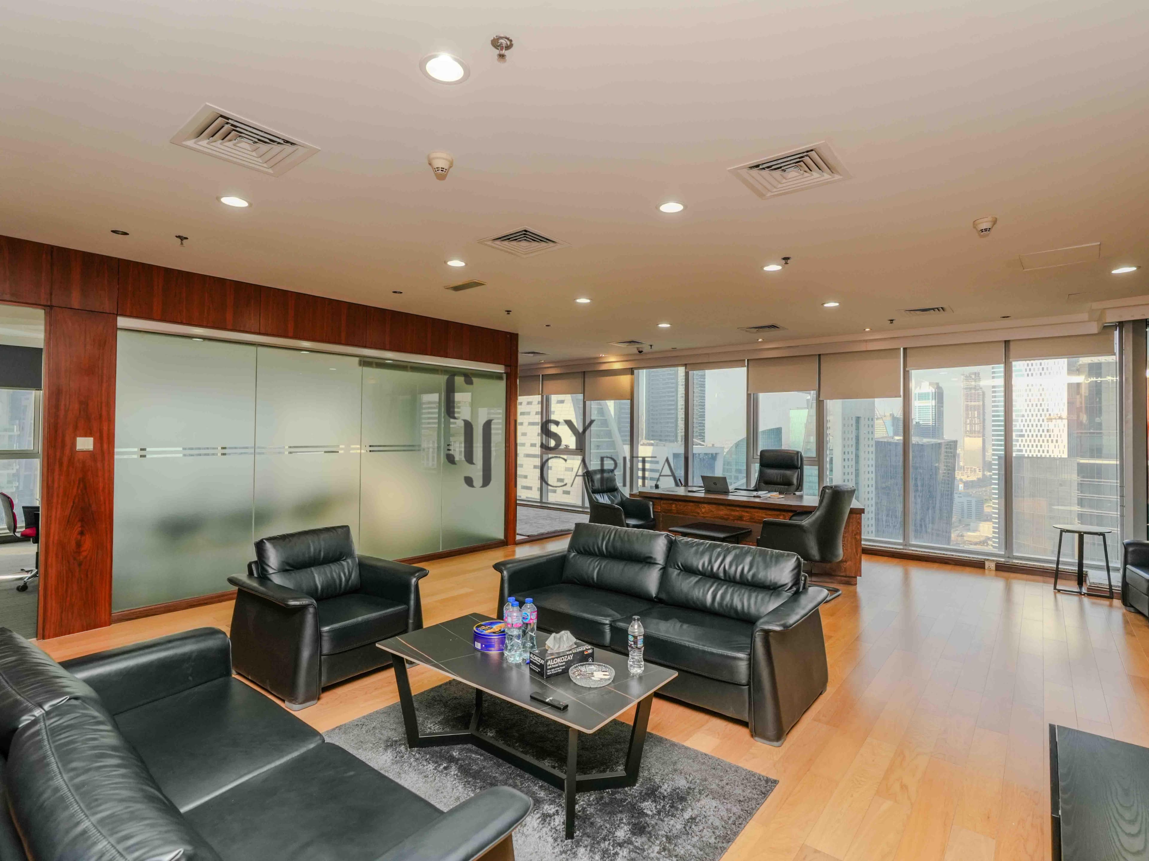 Furnished Half-Floor Office | Burj Khalifa View