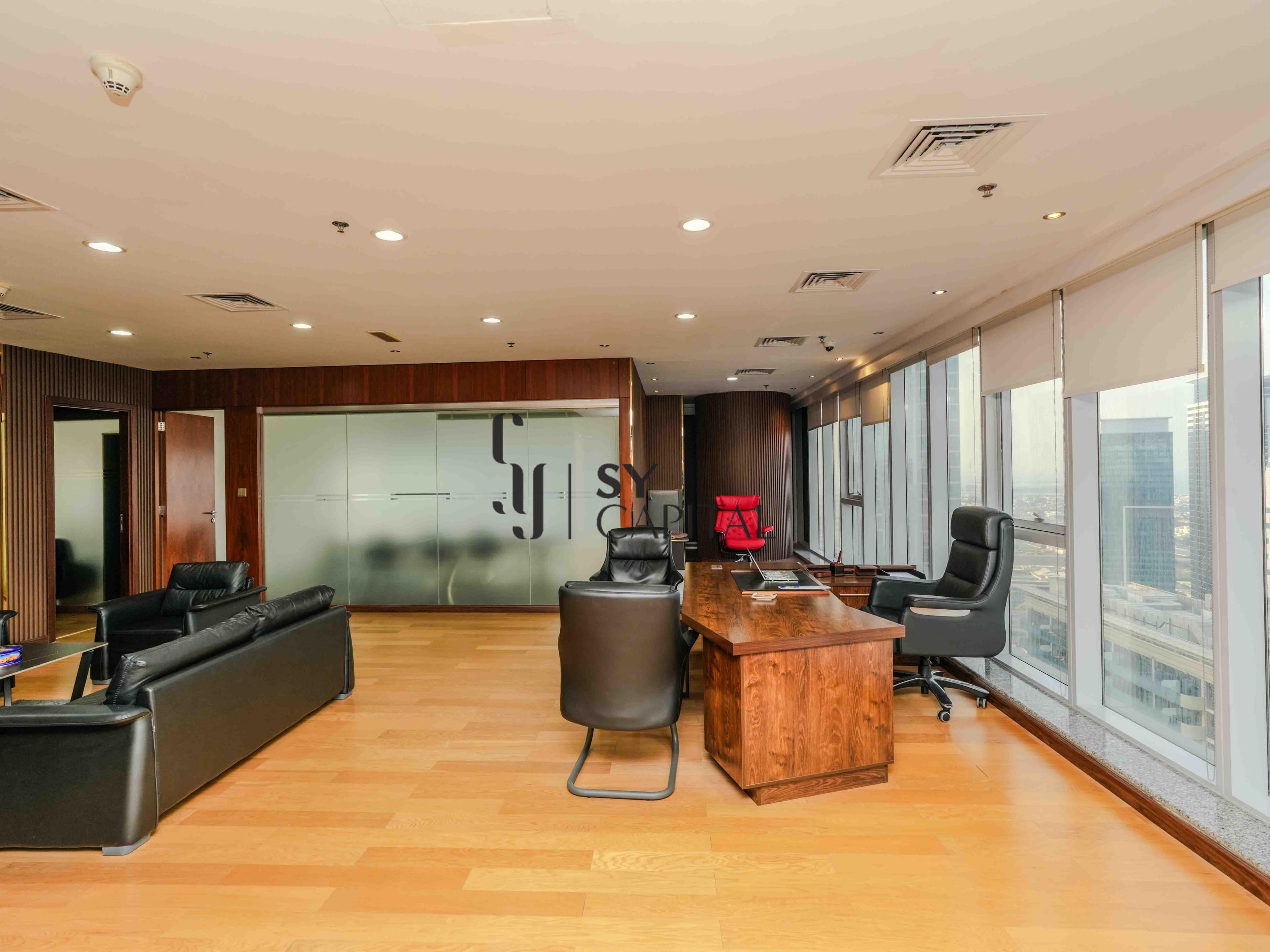 Furnished Half-Floor Office | Burj Khalifa View