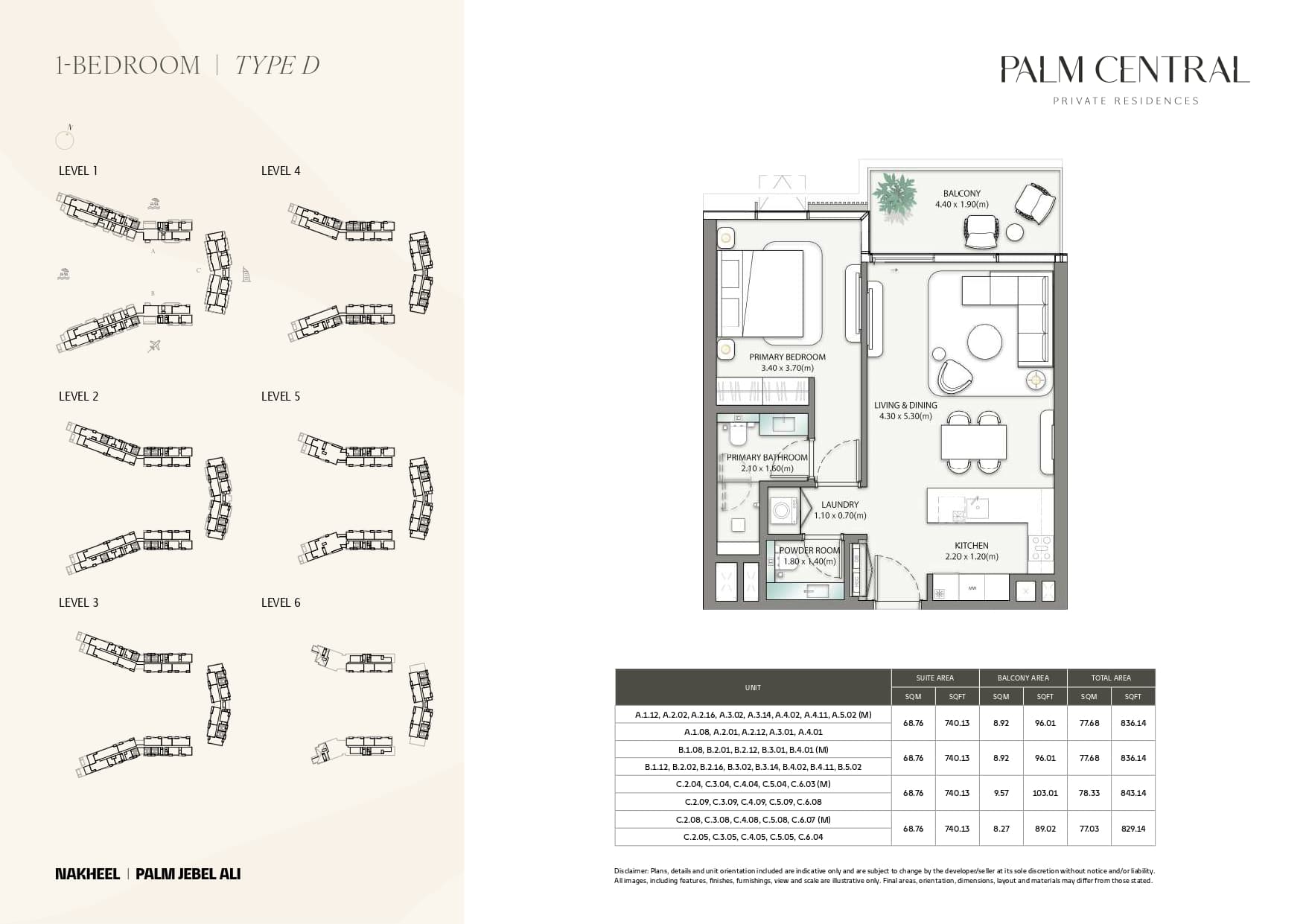 Palm Central Private Residences — floor plan