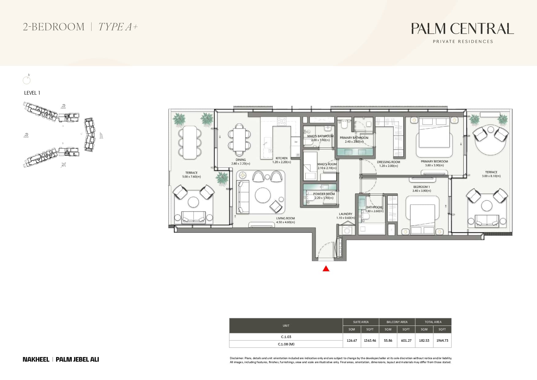 Palm Central Private Residences — floor plan