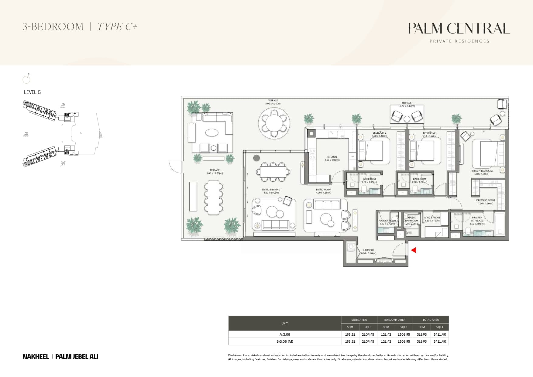 Palm Central Private Residences — floor plan