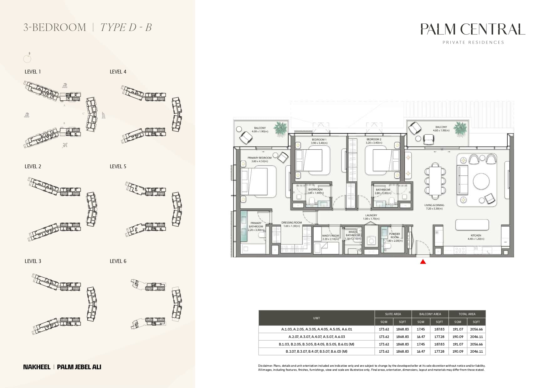Palm Central Private Residences — floor plan