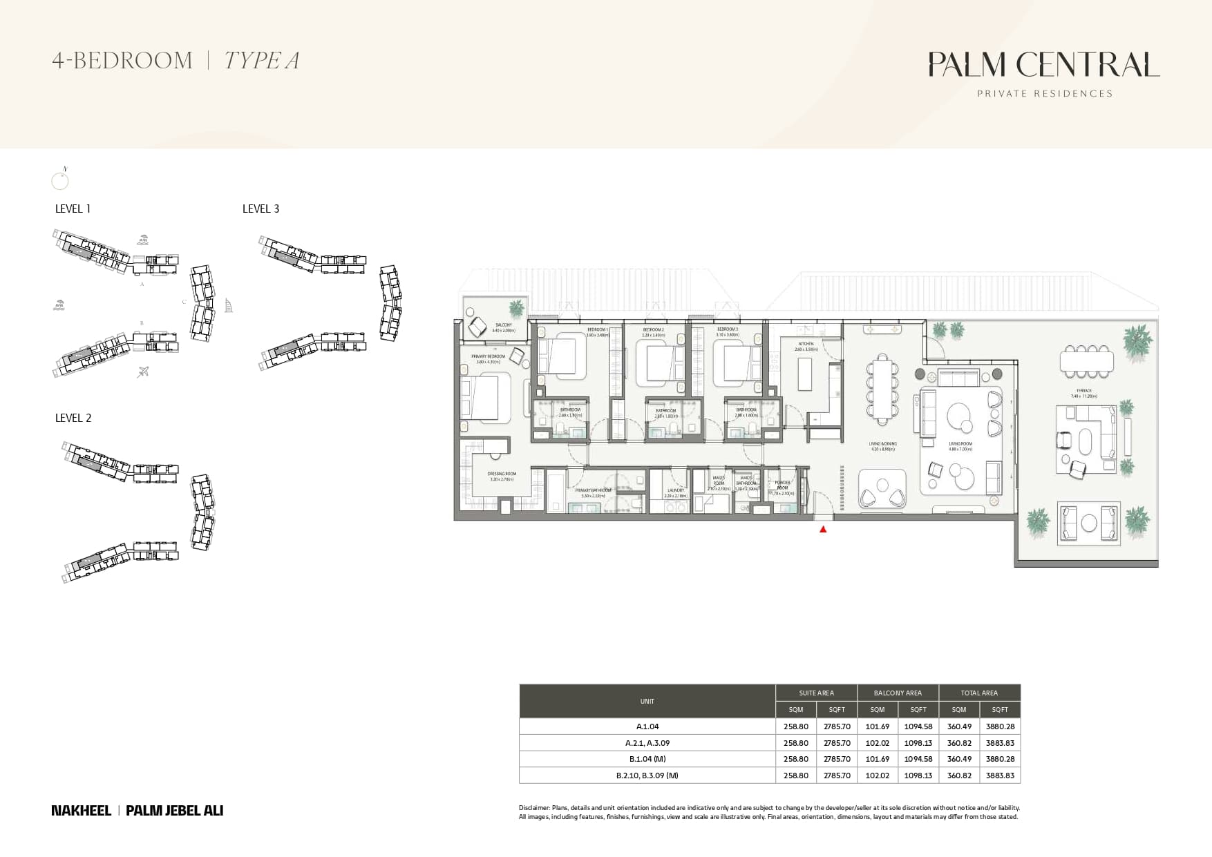 Palm Central Private Residences — floor plan