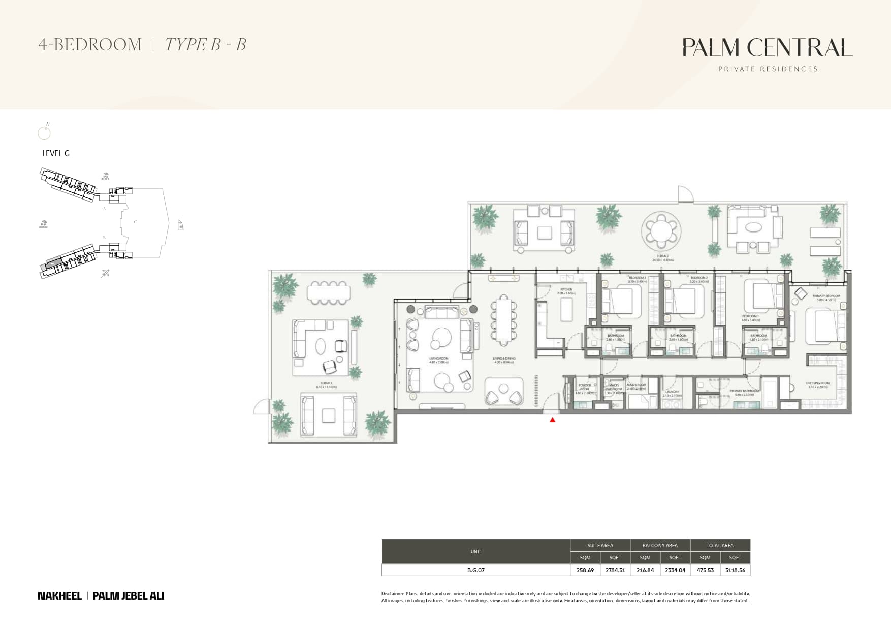 Palm Central Private Residences — floor plan