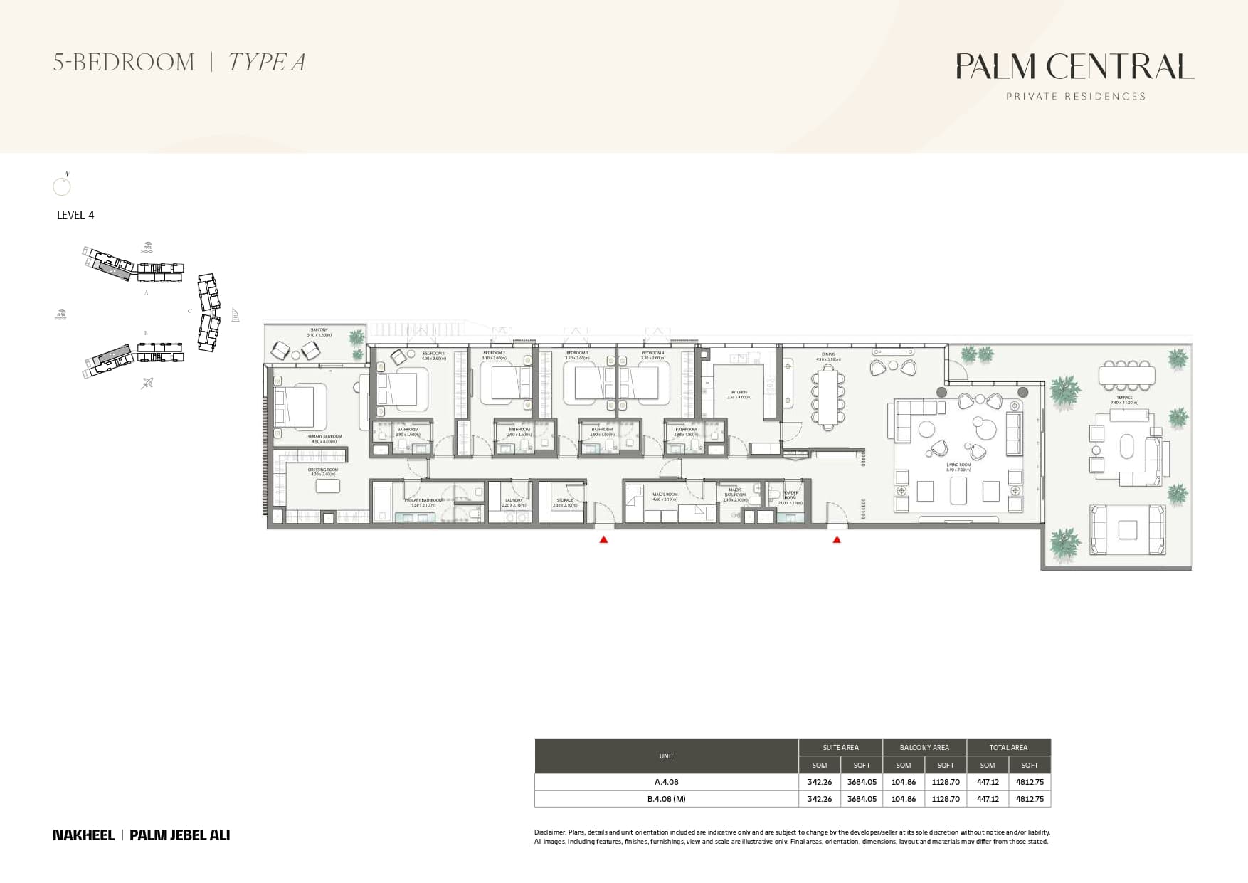 Palm Central Private Residences — floor plan
