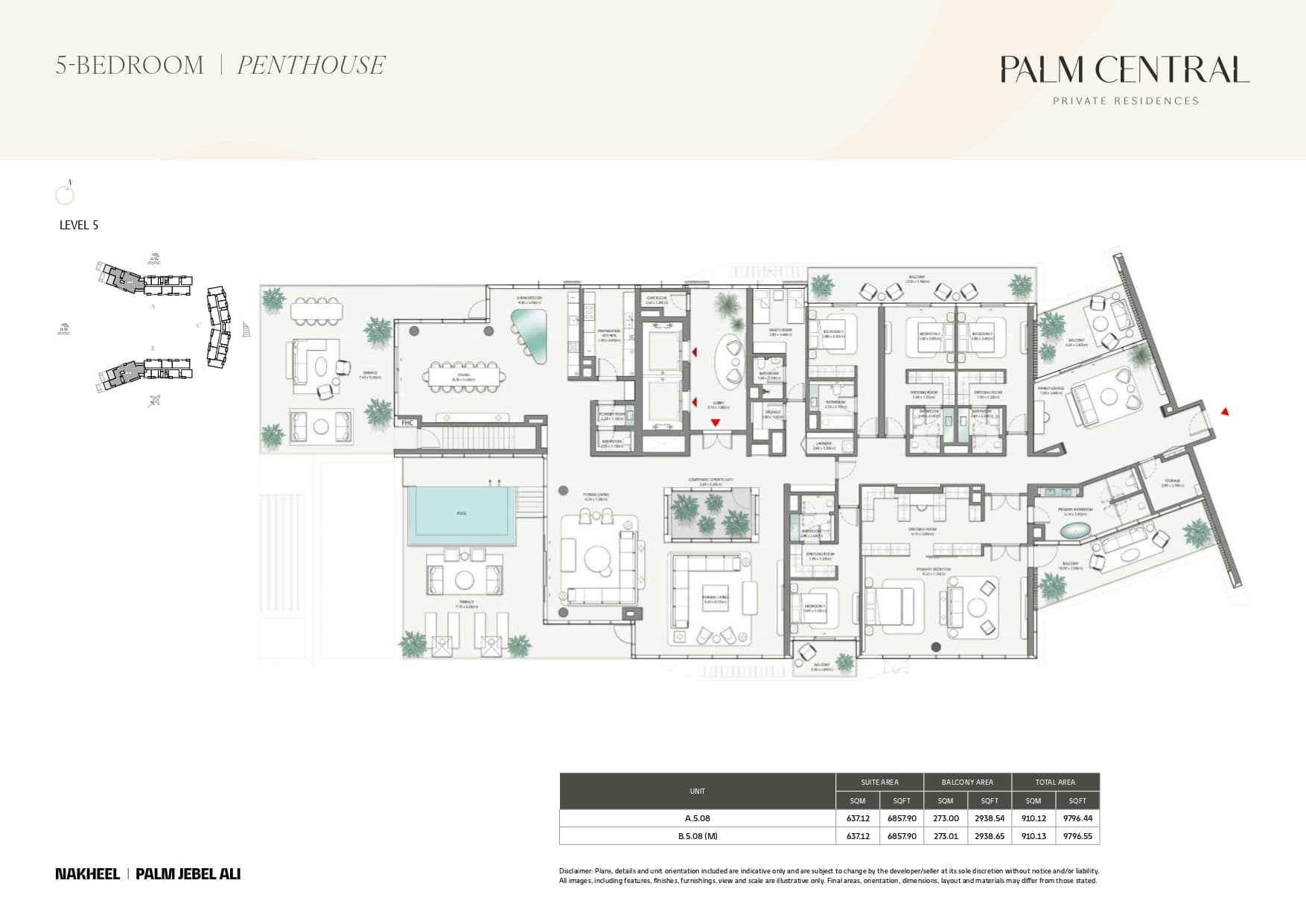 Palm Central Private Residences — floor plan