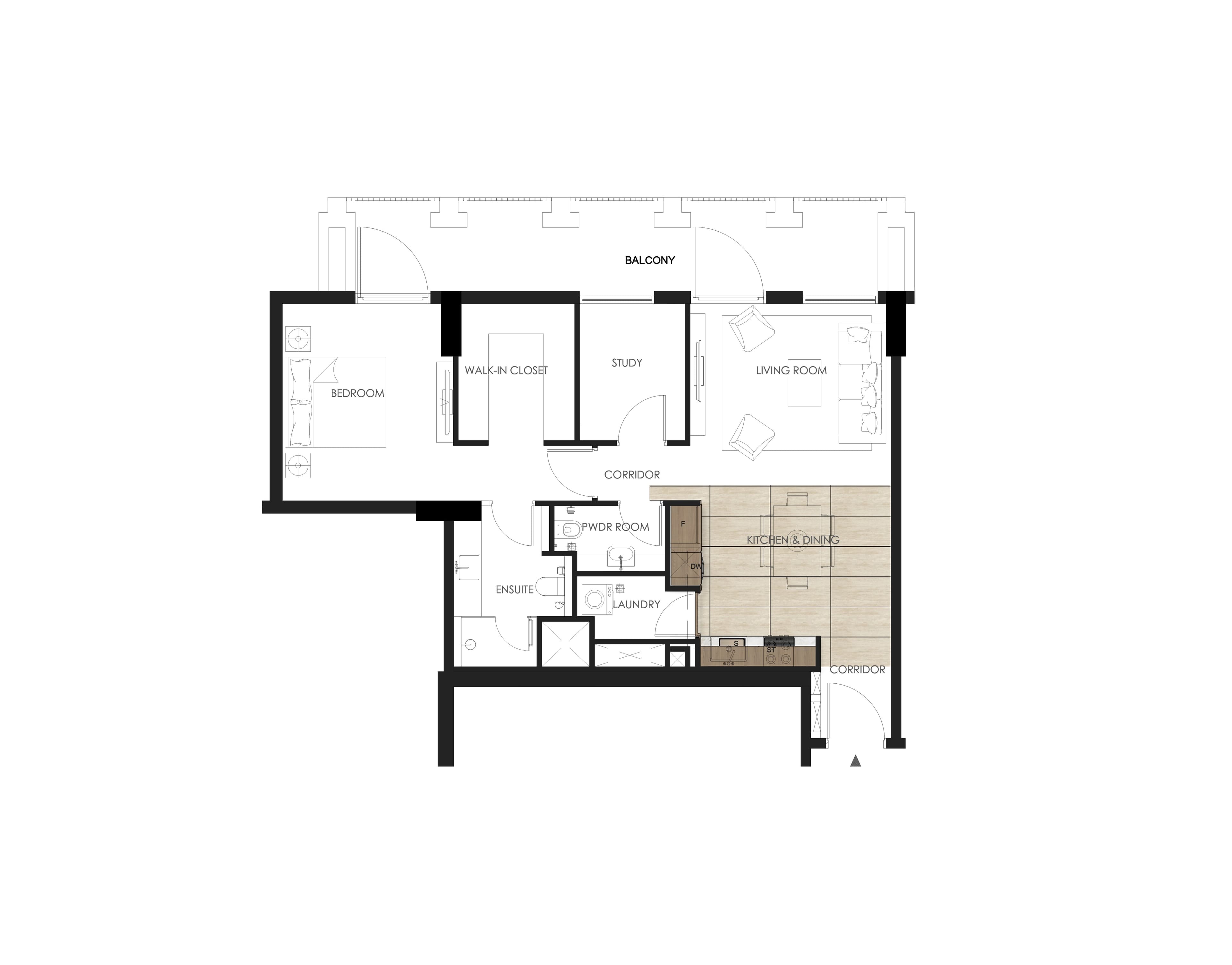 Tura Residence — floor plan