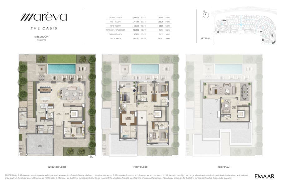 Mareva at The Oasis — floor plan