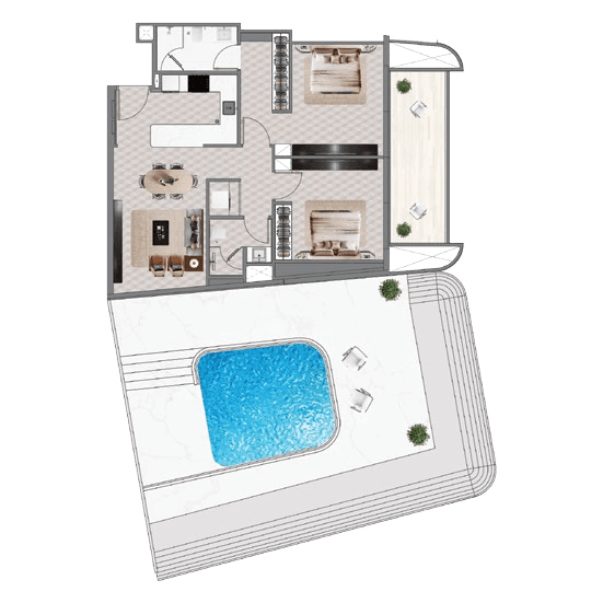 Mercedes-Benz Places Binghatti City — floor plan