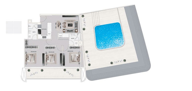 Mercedes-Benz Places Binghatti City — floor plan