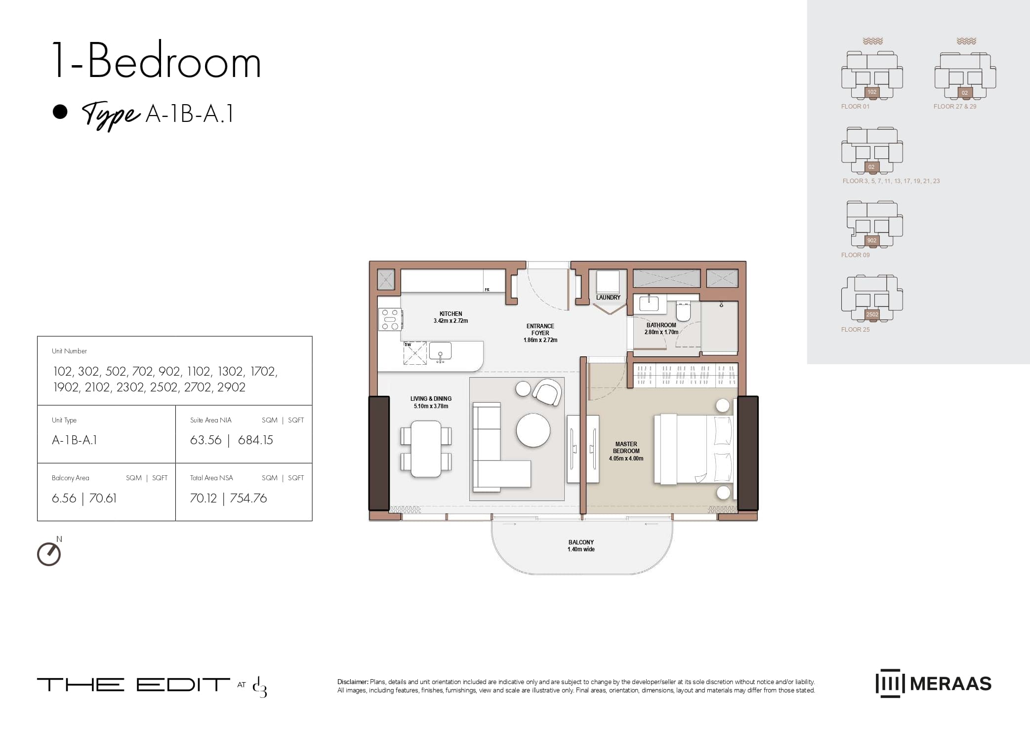 The Edit at d3 — floor plan