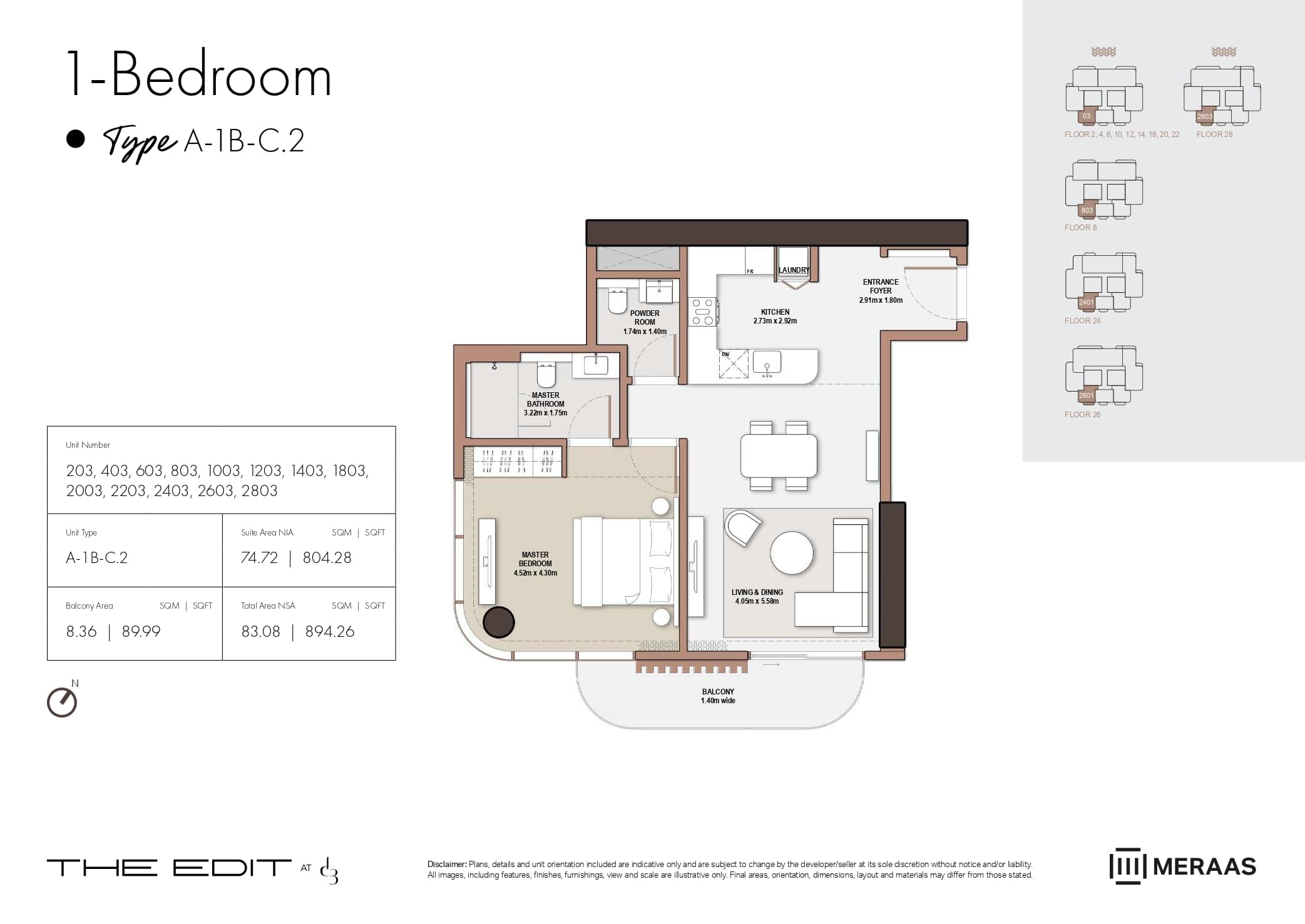 The Edit at d3 — floor plan