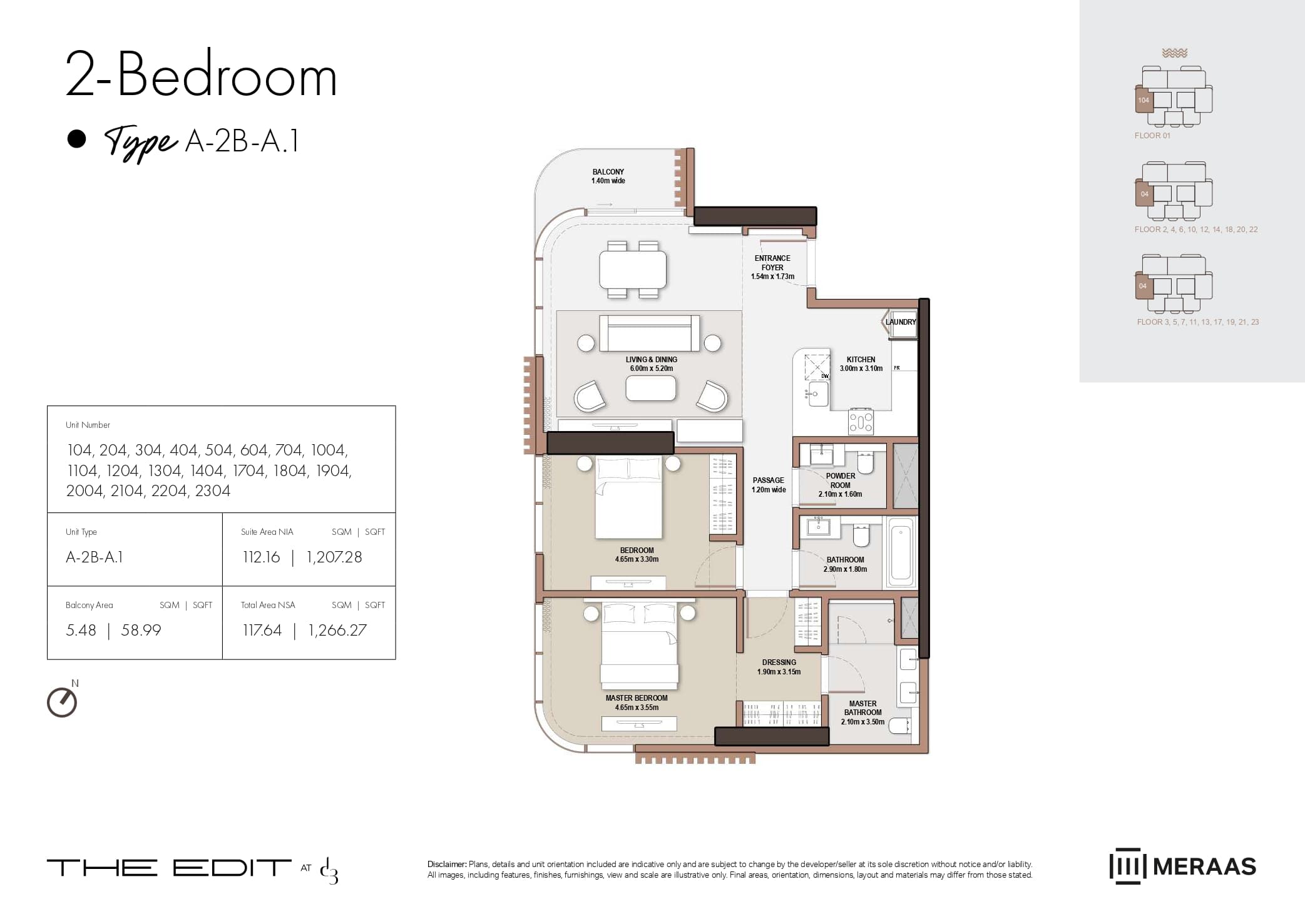 The Edit at d3 — floor plan