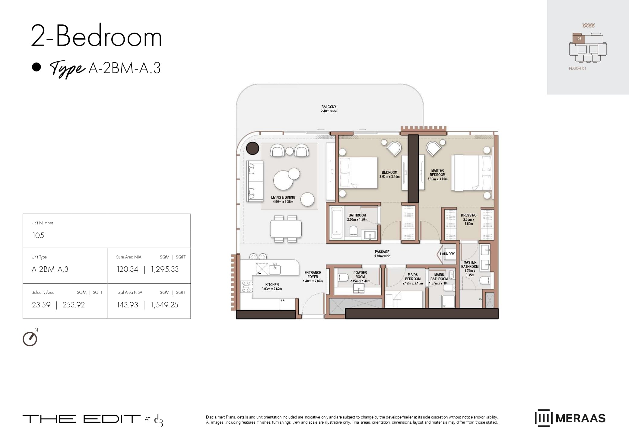 The Edit at d3 — floor plan
