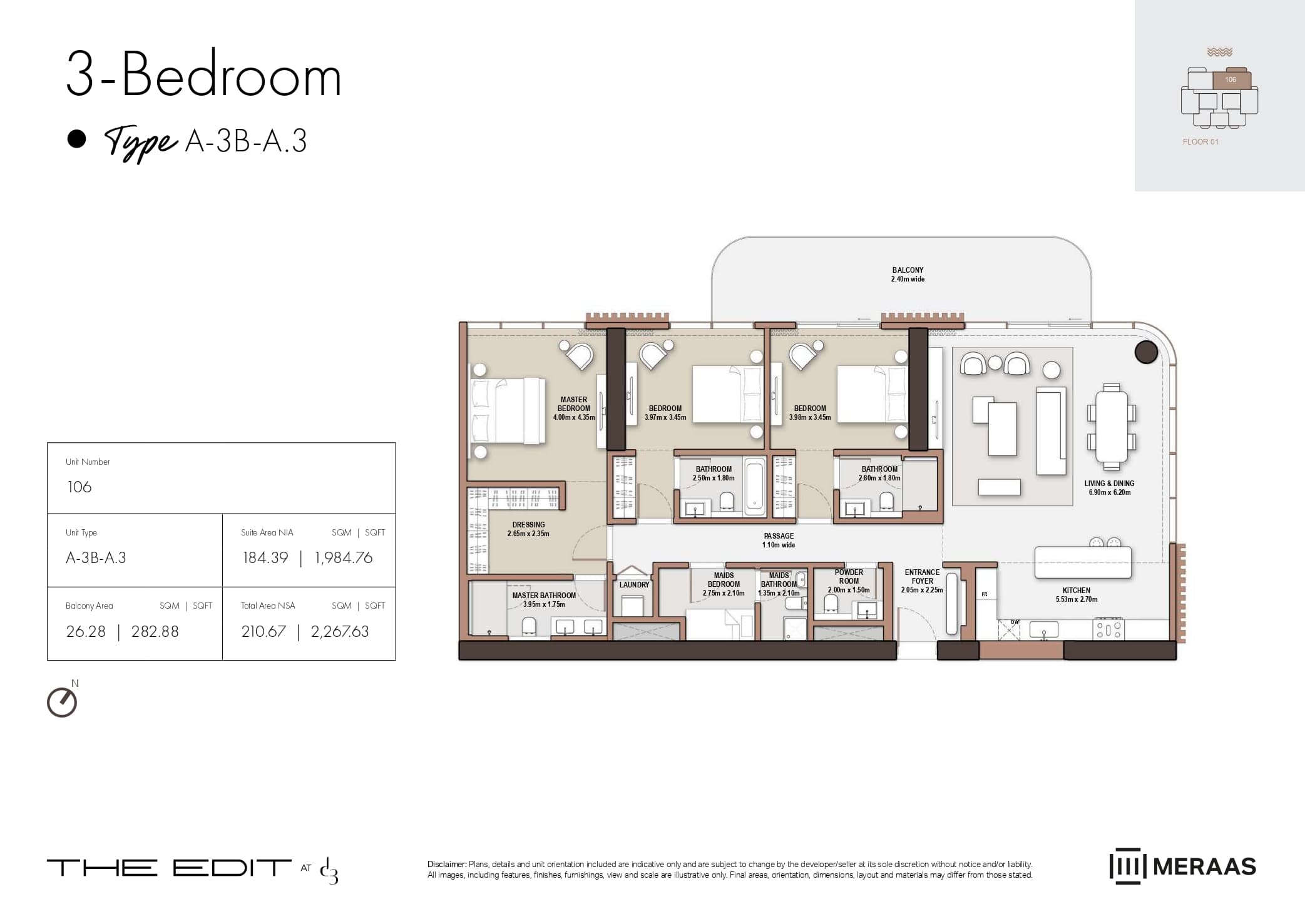 The Edit at d3 — floor plan