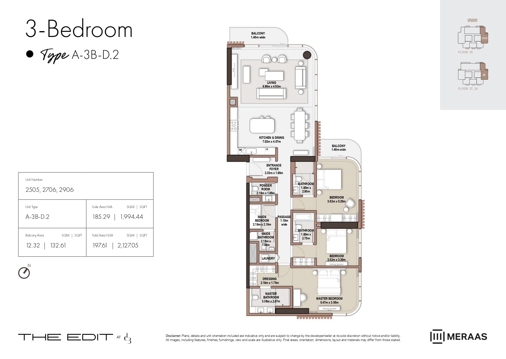 The Edit at d3 — floor plan