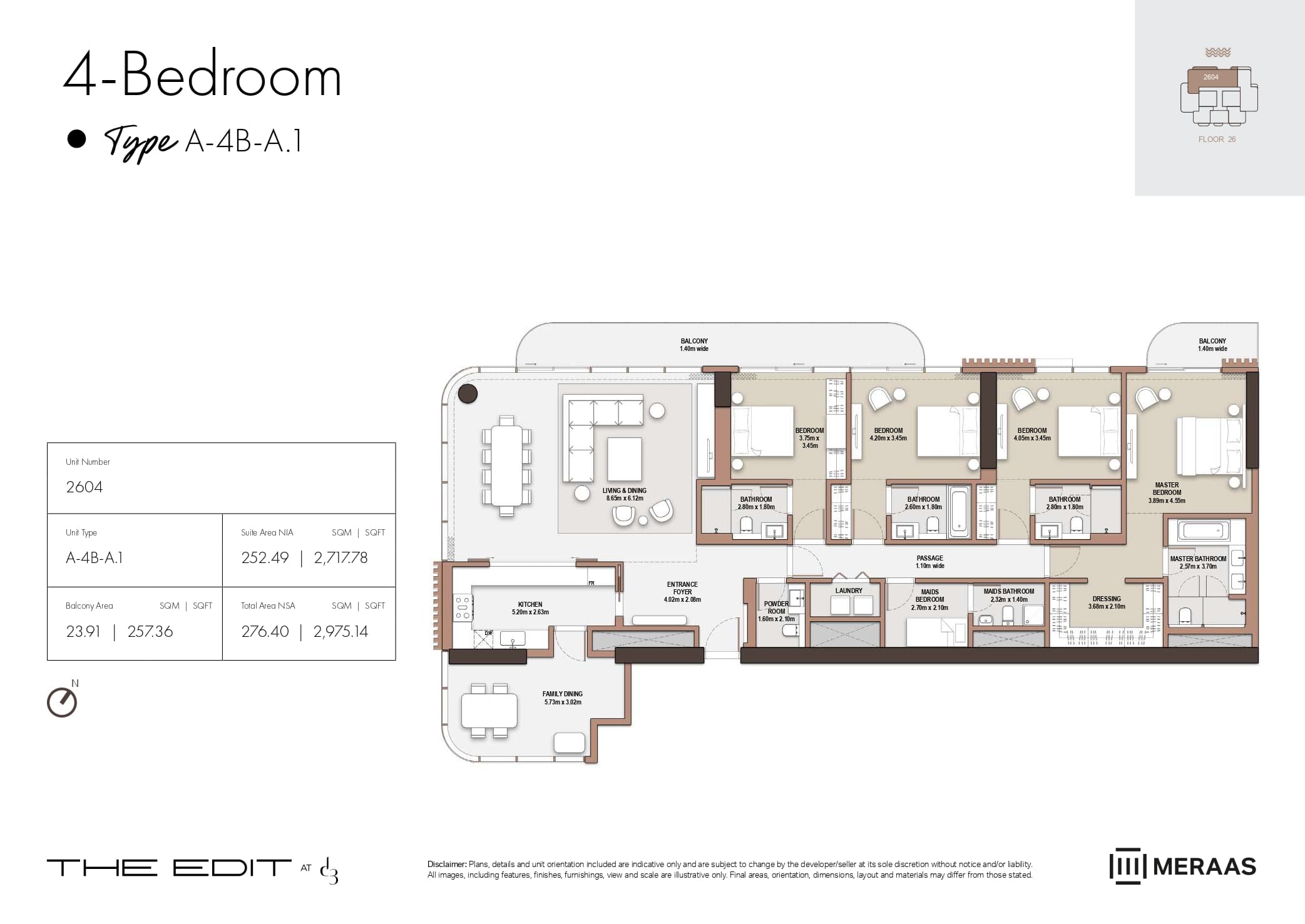 The Edit at d3 — floor plan